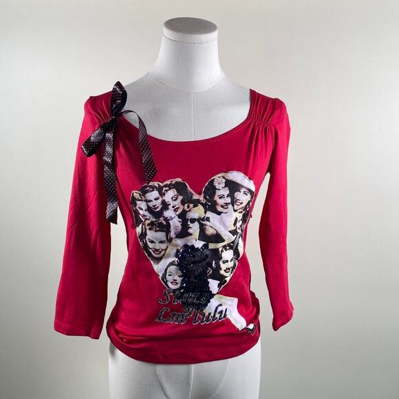 Vintage virgin only pink graphic top - Picture 2 of 6